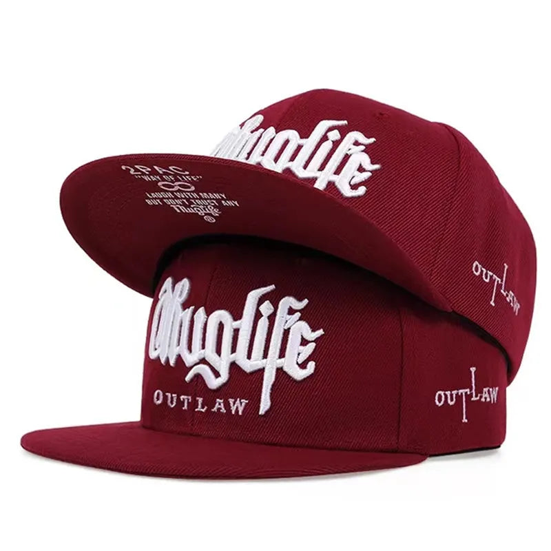 Fashion Fastball CAP Thuglife Embroidery Hiphop Baseball Cap S