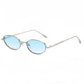European and American Personalized Small Frame Oval Exquisite Metal Glasses for Men and Women Fashionable Anti-Uv Sunglasses