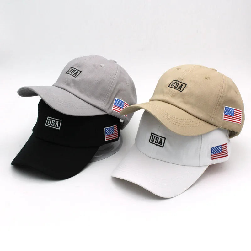 New American Flag USA Letters Embroidery Baseball Caps for Men And Women