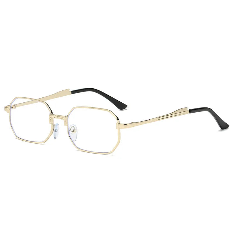Luxury Narrow Sunglasses Fashion Rectangle Women Men Metal Brand Driving Shades