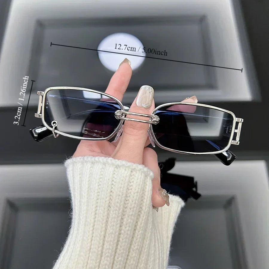 Luxury Square Sunglasses Women Brand Designer Retro Sun Glasses