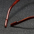 Luxury Square Sunglasses Men New Wooden Vintage Designer Fashion Glasses Women Vacation Gradient Eyewear
