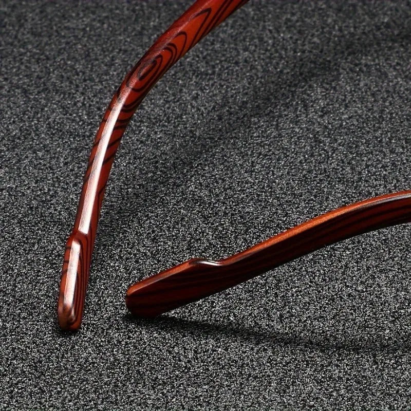 Luxury Square Sunglasses Men New Wooden Vintage Designer Fashion Glasses Women Vacation Gradient Eyewear