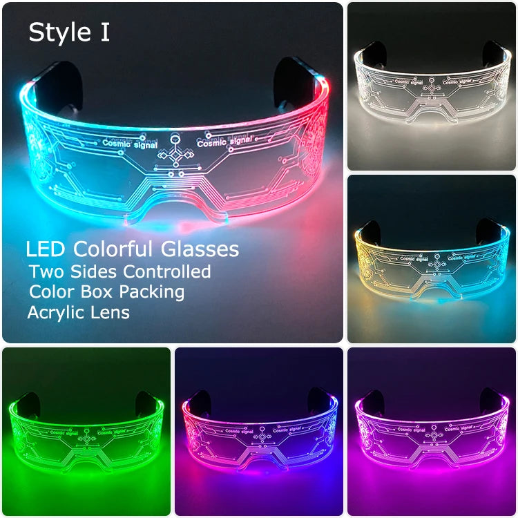 Acrylic LED Luminous Glasses Glow Party Glasses