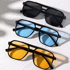 Vintage Men Women Square Shades Brand Designer Unisex Sun Glasses