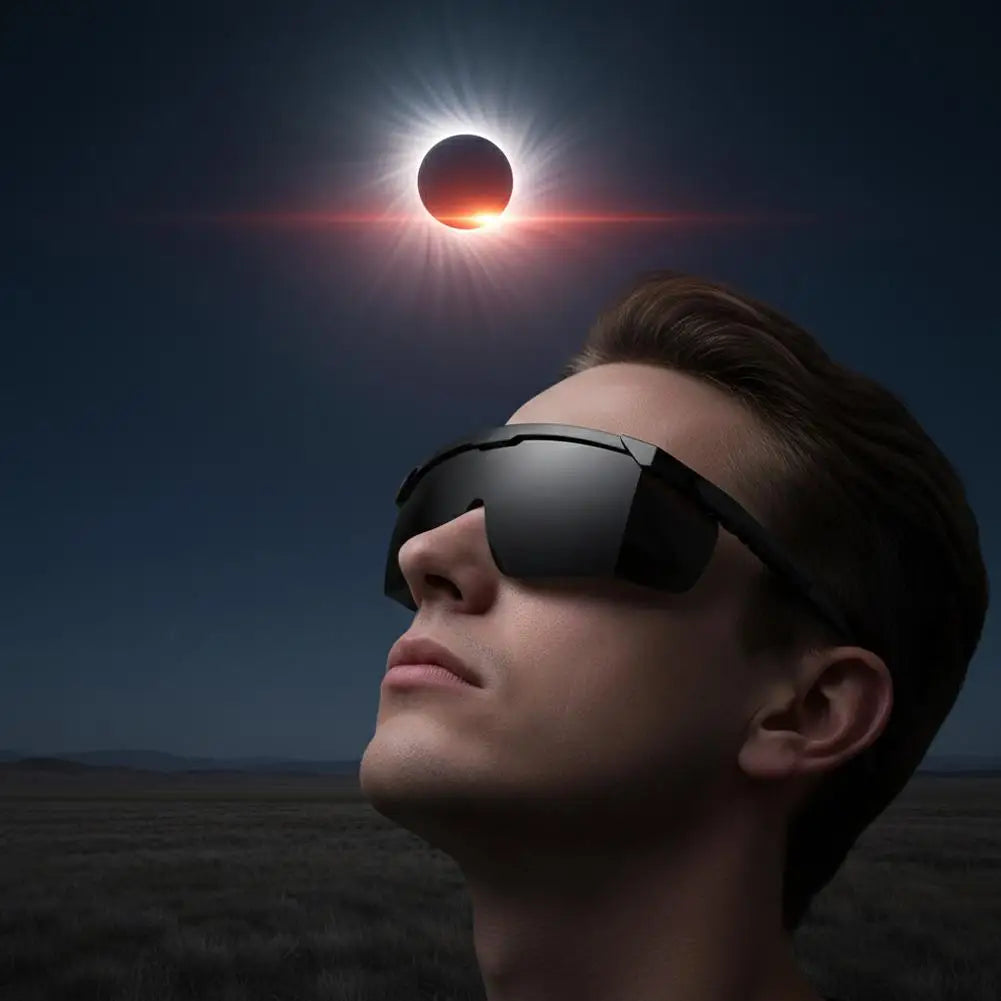Safe Solar Eclipse Glasses Professional Solar Eclipse Observation Glasses for Direct Solar Eclipse Viewing Plastic Frame
