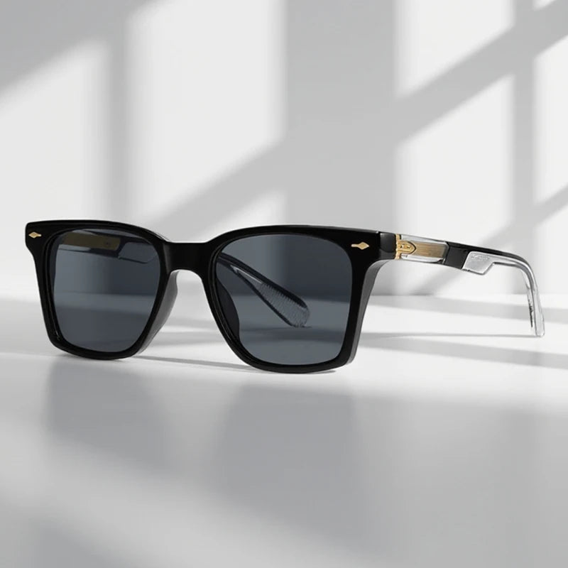 Luxury Square Sunglasses Men Women Retro Business Sun Glasses