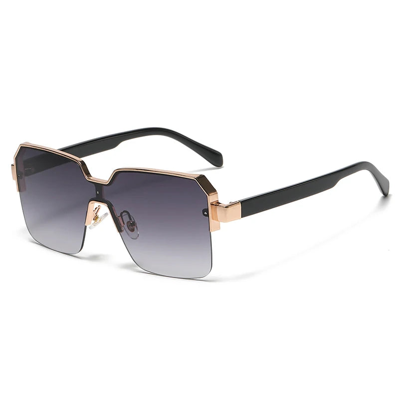 Men Women Frameless Square Luxury Brand Design Fashion Vintage Sun Glasses
