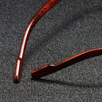 Luxury Square Sunglasses Men New Wooden Vintage Designer Fashion Glasses Women Vacation Gradient Eyewear