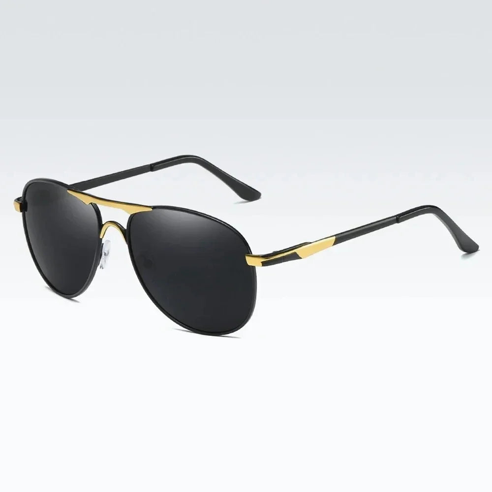 Luxury Polarized Sunglasses Men Women Driving Fishing Retro Sun Glasses Brand Designer Male Metal Sunglasses For Man UV400