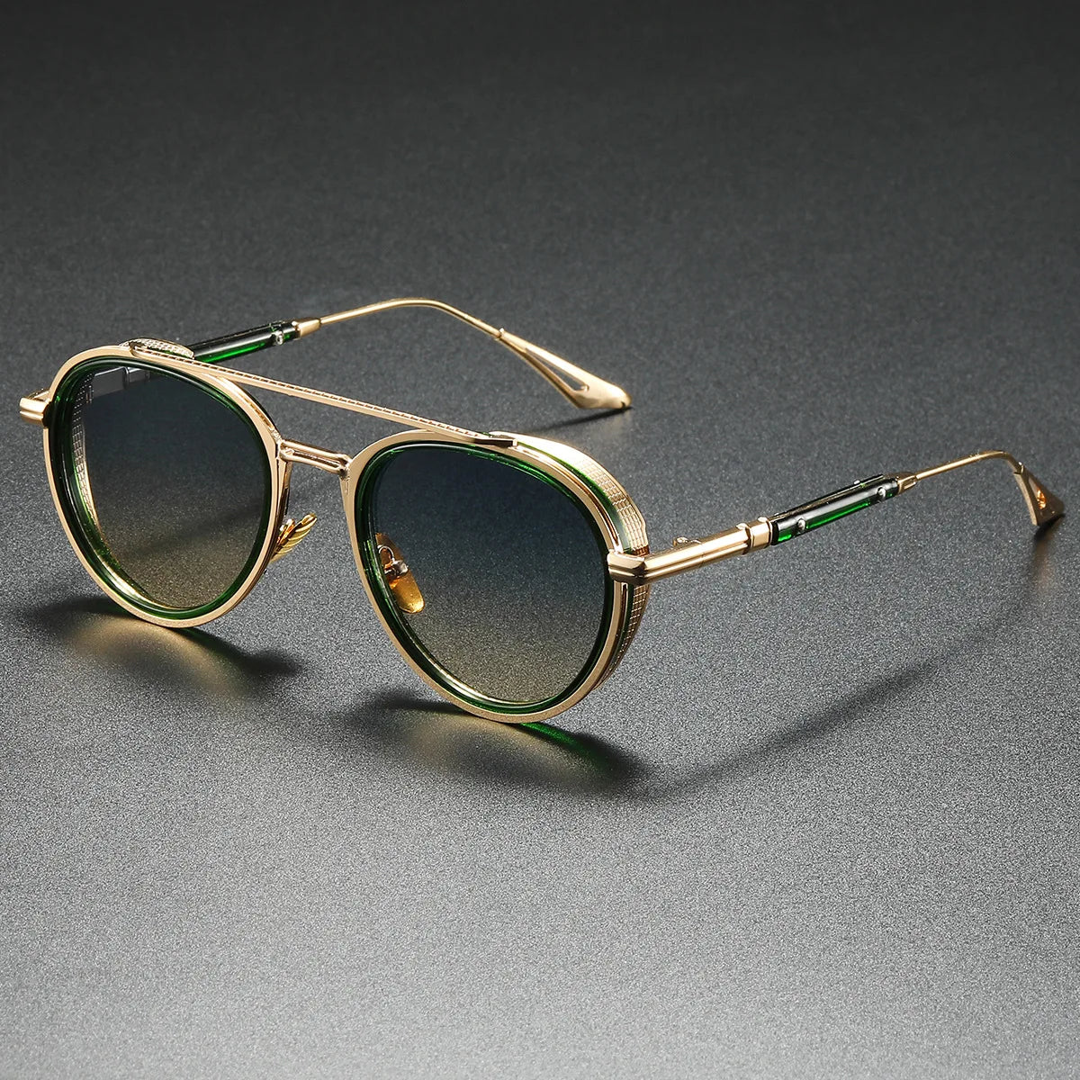 Luxury Round Sunglasses Men New Fashion Outdoor Shades for Driving Women Eyeglasses Trendy Vintage Brand Design UV400Sun Glasses