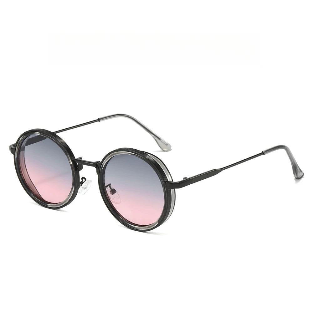 Luxury Designed Sunglasses Women Men Unisex Brand Quality Round Glasses Retro Styles Street Shopping Photography Eyepieces