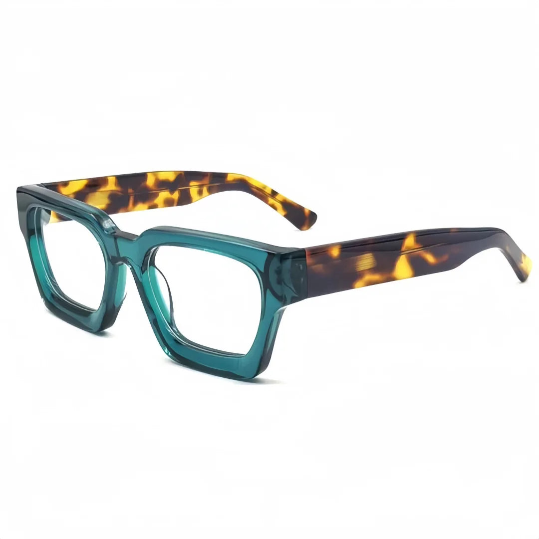Luxury Thicken Acetate Reading Glasses Men Women Anti Blue Light Prescription Glasses Myopia Hyperopia Oversized Square Eyewear