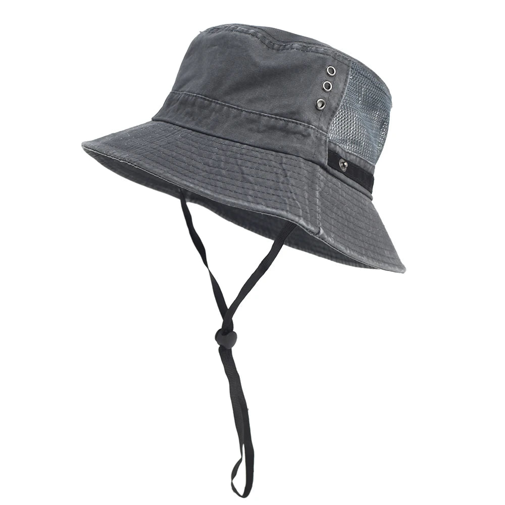 Cotton Bucket Hats Outdoor Cap Casual Men Women Panama Hat