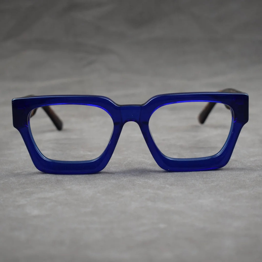 Luxury Thicken Acetate Reading Glasses Men Women Anti Blue Light Prescription Glasses Myopia Hyperopia Oversized Square Eyewear