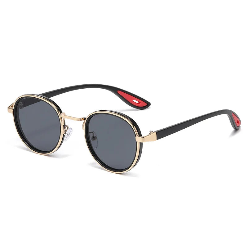 Retro Round Vintage Metal Frame Sun Glasses