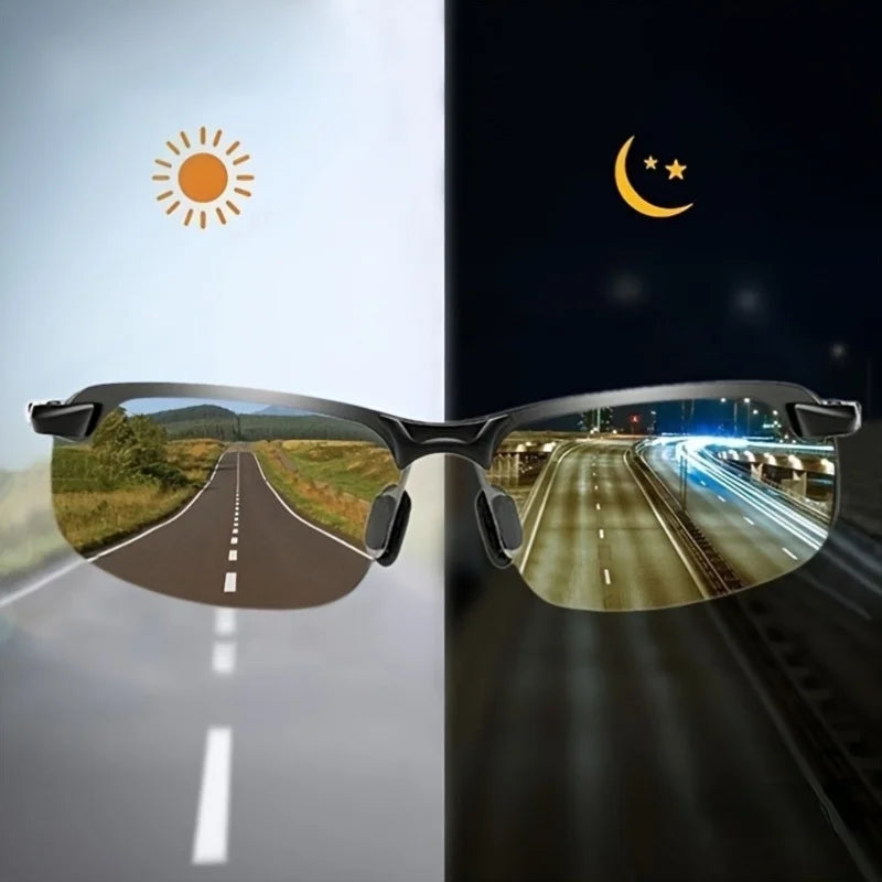 Polarized fashion glasses with daytime and nighttime visual function