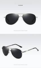 Luxury Polarized Sunglasses Men Women Driving Fishing Retro Sun Glasses Brand Designer Male Metal Sunglasses For Man UV400