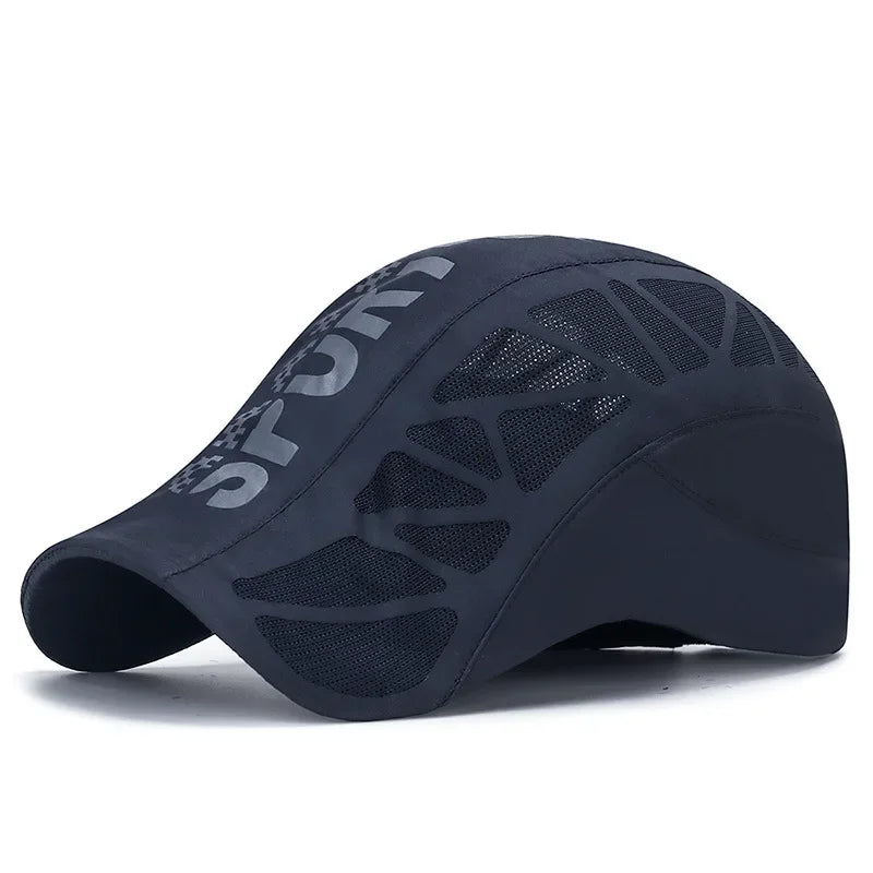 Summer New Sport Alphabet Forward Hat Men's Breathable Mesh Shade Quick Dry Hat
