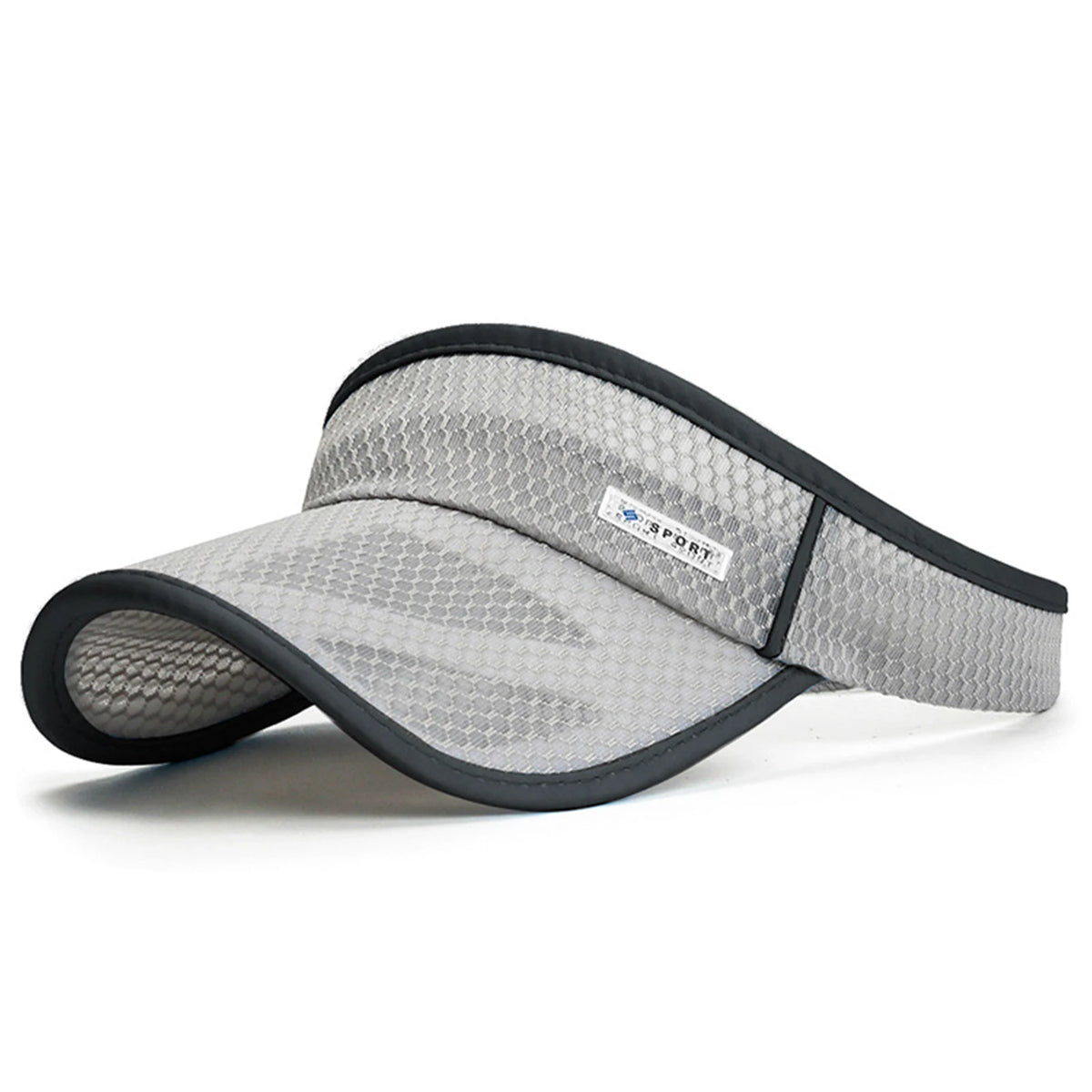 Lightweight Hollow Top Sun Visor Hat With Extra Long 11cm Brim For unisex