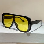 Sun Glasses Women Stylish Brand Design Beach Vacation Shades Oversize Sunglasses 2026 New in Fashion Outdoor Casual Decor