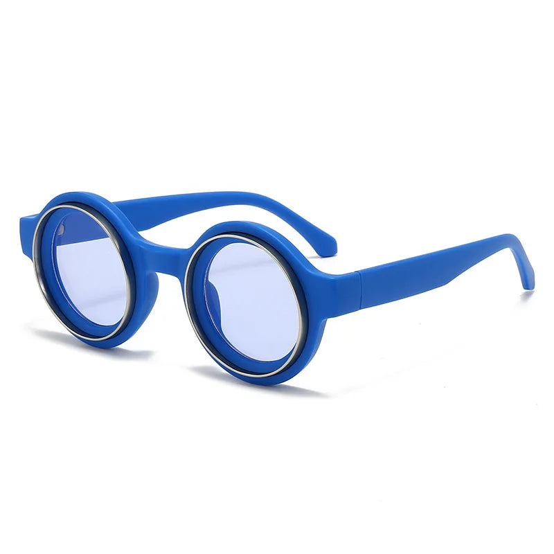 Men Fashion Retro Round Sun Glasses Classic Trendy Outdoor Eyeglasses