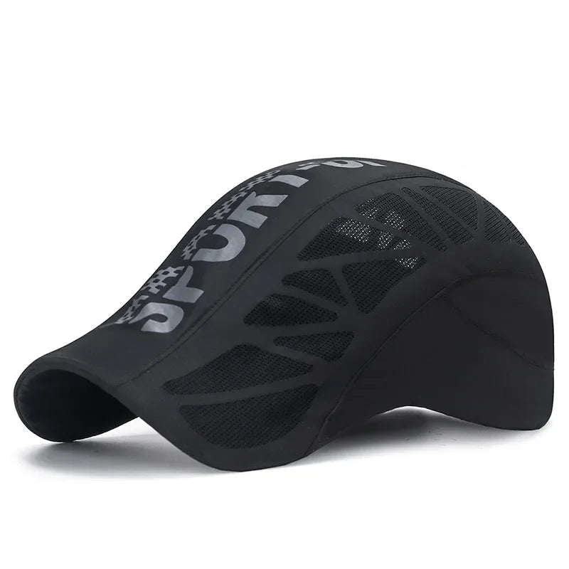 Summer New Sport Alphabet Forward Hat Men's Breathable Mesh Shade Quick Dry Hat