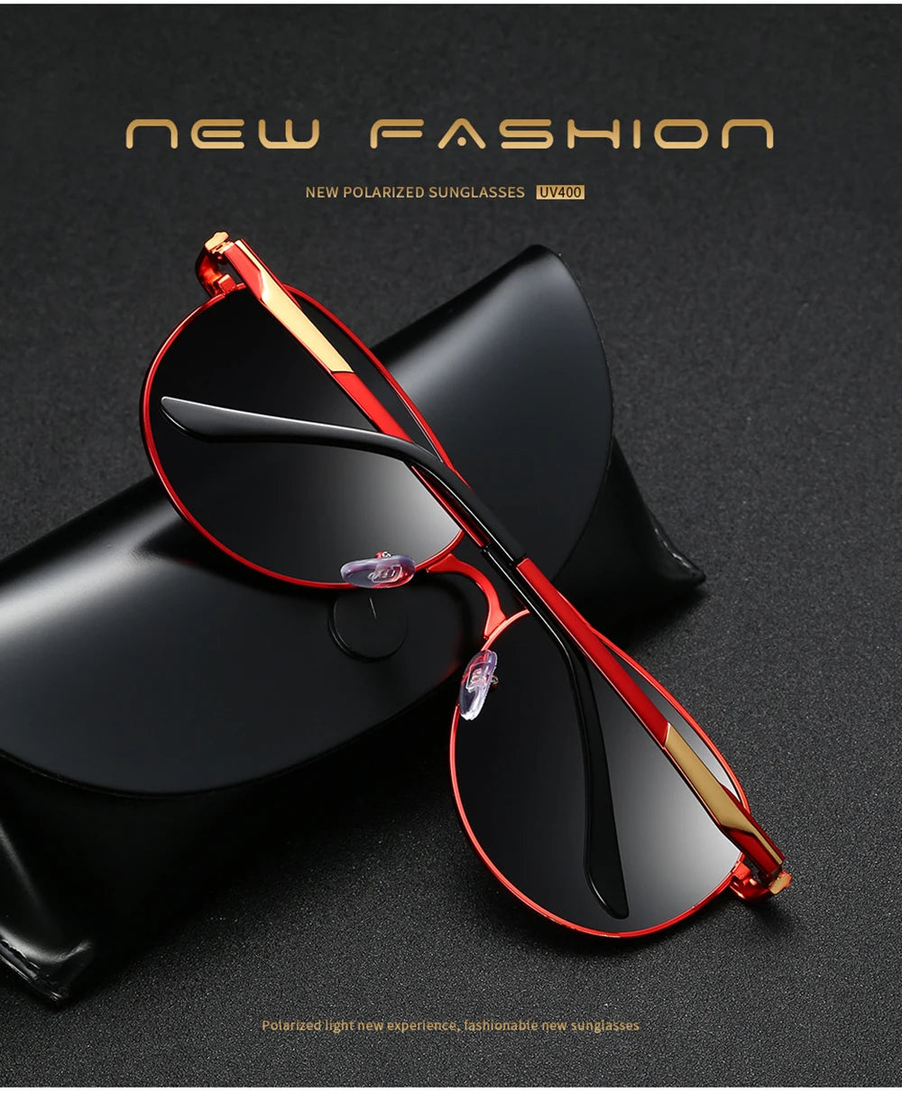 Luxury Polarized Sunglasses Men Women Driving Fishing Retro Sun Glasses Brand Designer Male Metal Sunglasses For Man UV400