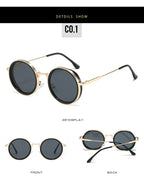 Luxury Designed Sunglasses Women Men Unisex Brand Quality Round Glasses Retro Styles Street Shopping Photography Eyepieces