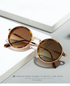 Luxury Designed Sunglasses Women Men Unisex Brand Quality Round Glasses Retro Styles Street Shopping Photography Eyepieces