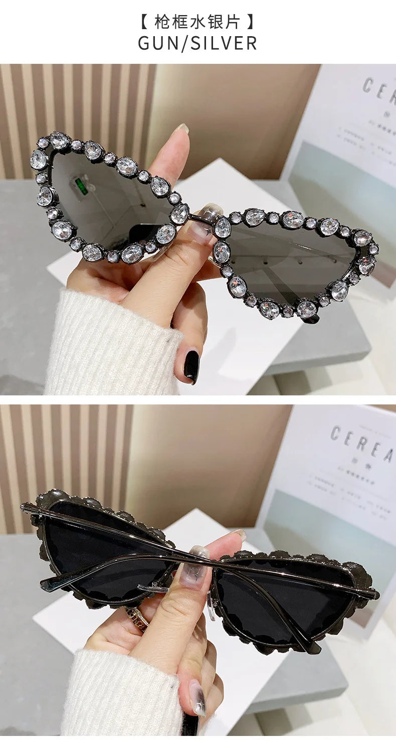 Luxury Design Cat Eye Sunglasses Women Men Fashion Vintage Brand Sun Glasses Metal Frame Driving Eyeglasses Uv400 Gafas De Sol