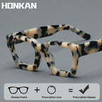 Luxury Thicken Acetate Reading Glasses Men Women Anti Blue Light Prescription Glasses Myopia Hyperopia Oversized Square Eyewear