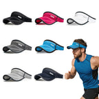 Lightweight Hollow Top Sun Visor Hat With Extra Long 11cm Brim For unisex