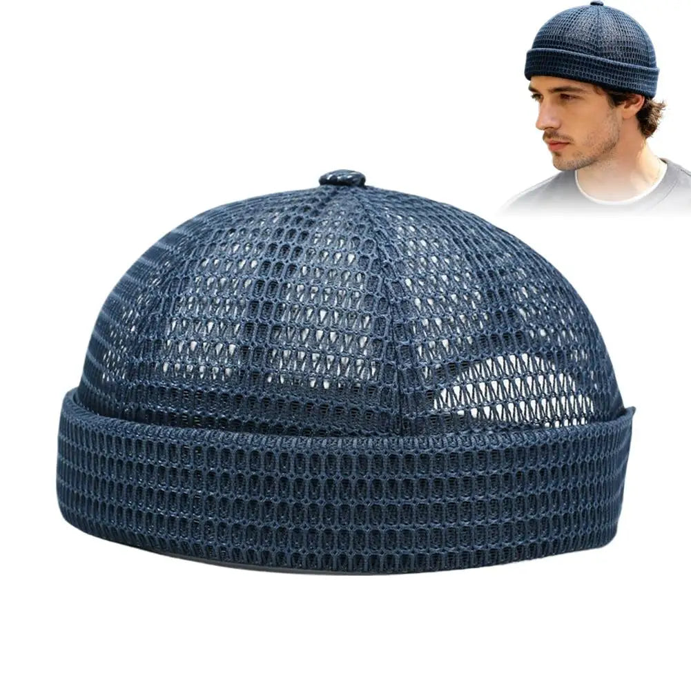 Summer Mesh Brimless Docker Cap