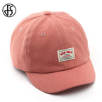 Stylish Red White Baseball Cap Short Visor for Women Summer Hat