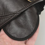 2026 Male Winter Genuine Real Cow Leather Baseball Hats Men