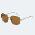 Retro Metal Sunglasses Large-Framed RED Lens Sun Protection Glasses