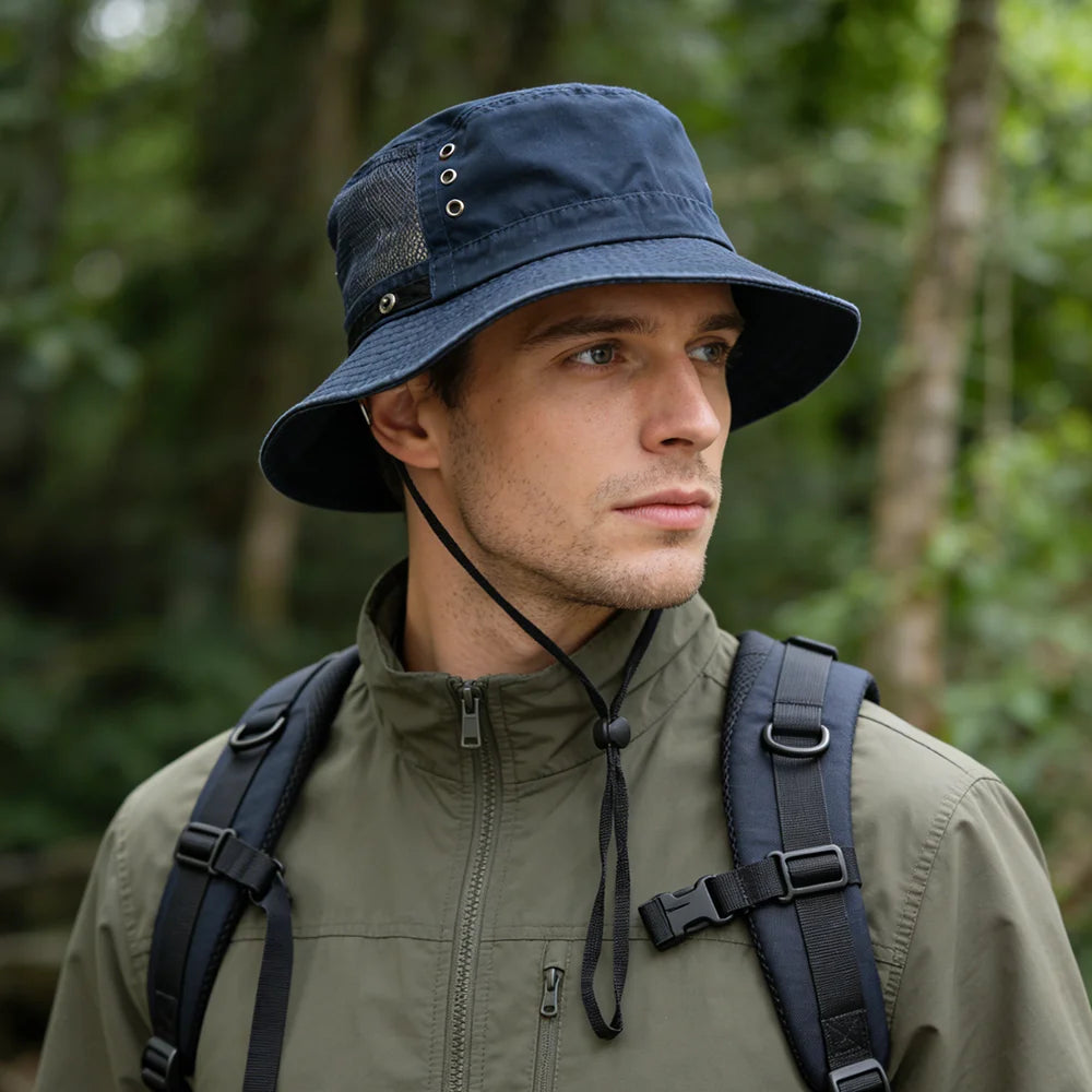 Cotton Bucket Hats Outdoor Cap Casual Men Women Panama Hat