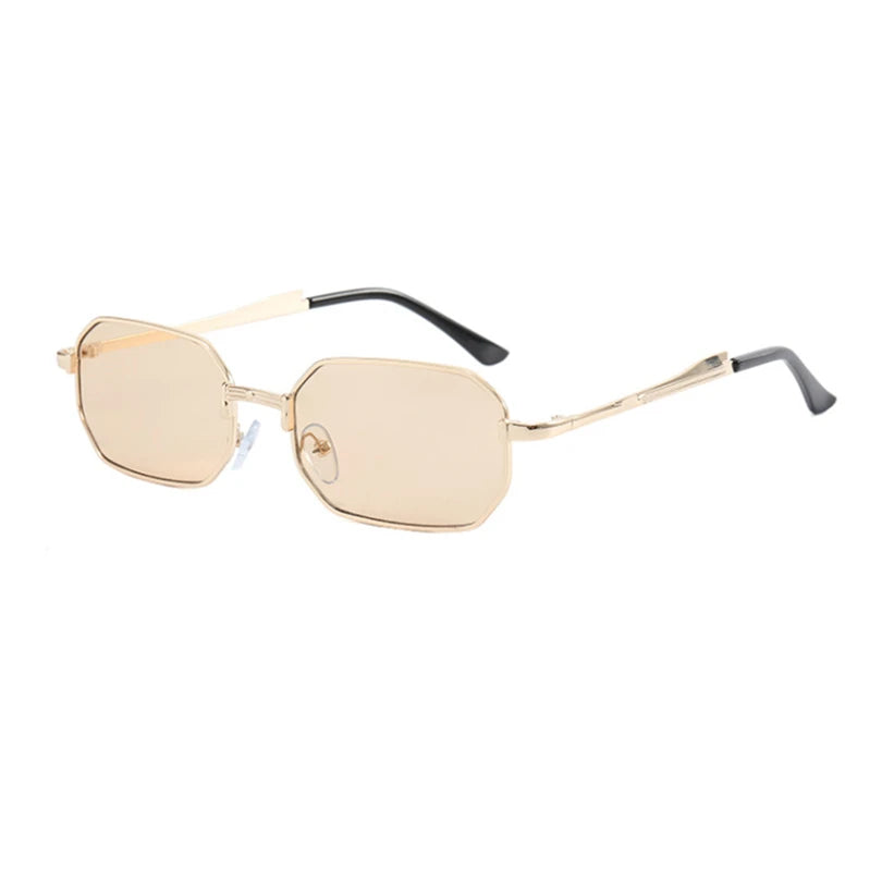 Luxury Narrow Sunglasses Fashion Rectangle Women Men Metal Brand Driving Shades Classic Oculos Masculino Glasses UV400