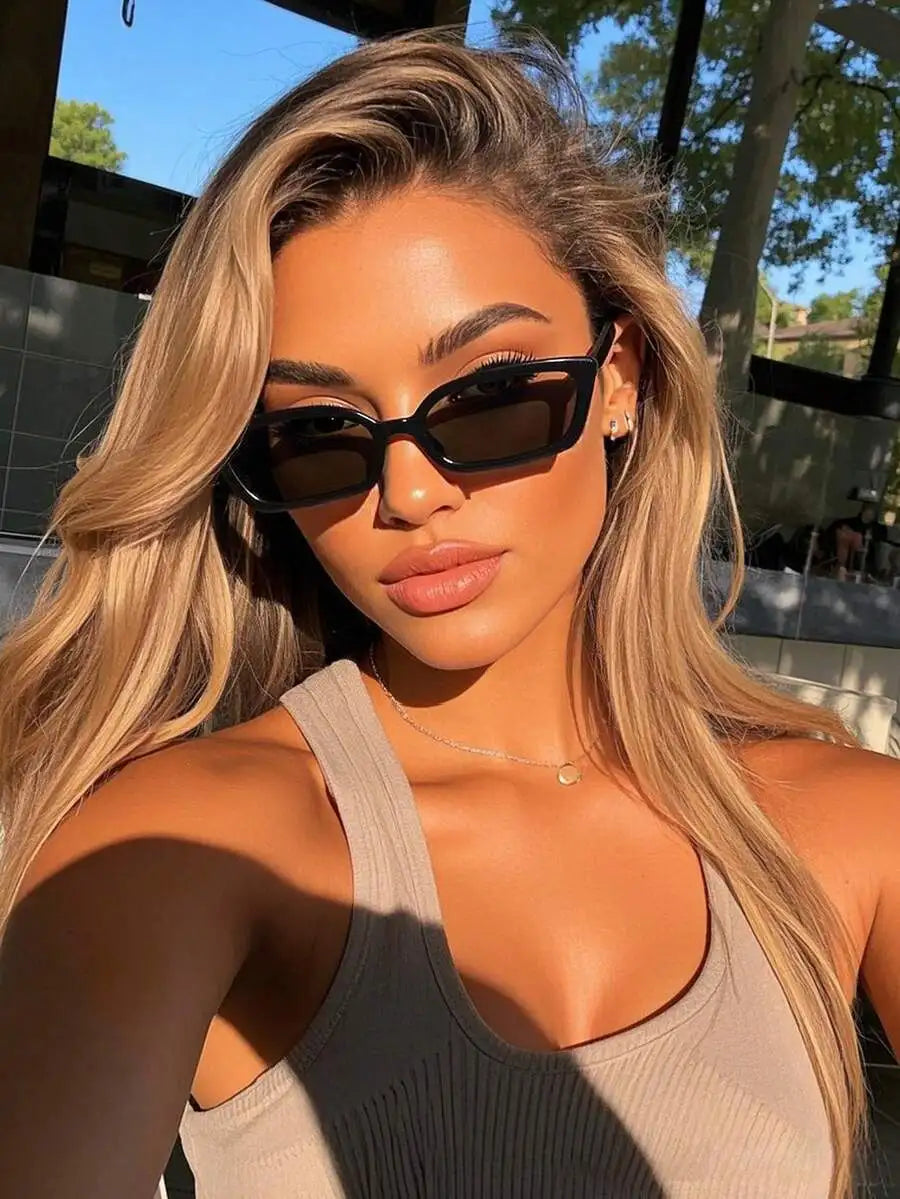 Classic Plastic Cat Eye Women's UV Protection, For Driving, Outdoor Sunglasses,