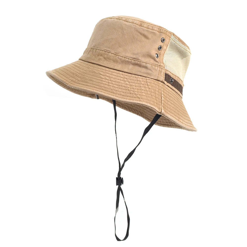 Cotton Bucket Hats Outdoor Cap Casual Men Women Panama Hat