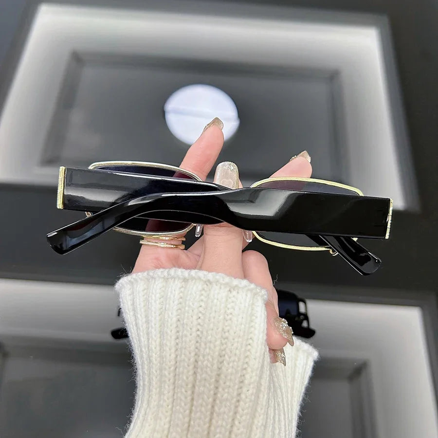 Luxury Square Sunglasses Women Brand Designer Retro Sun Glasses